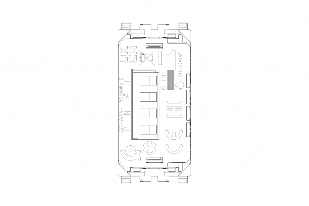 Vimar Arké 14595.0 Meccanismo Dimmer Connesso IoT 220-240V – Nuovo Made In Italy